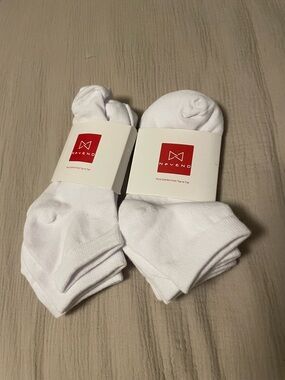 Women’s white cotton ankle Socks - 6 Pack - NWT size 9-11